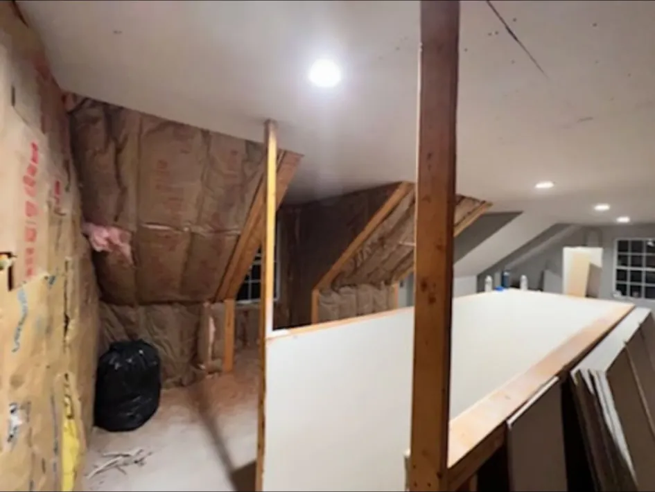 Remodeling framing and insulation work by 24-7 Handyman LLC in Hillsborough County NH