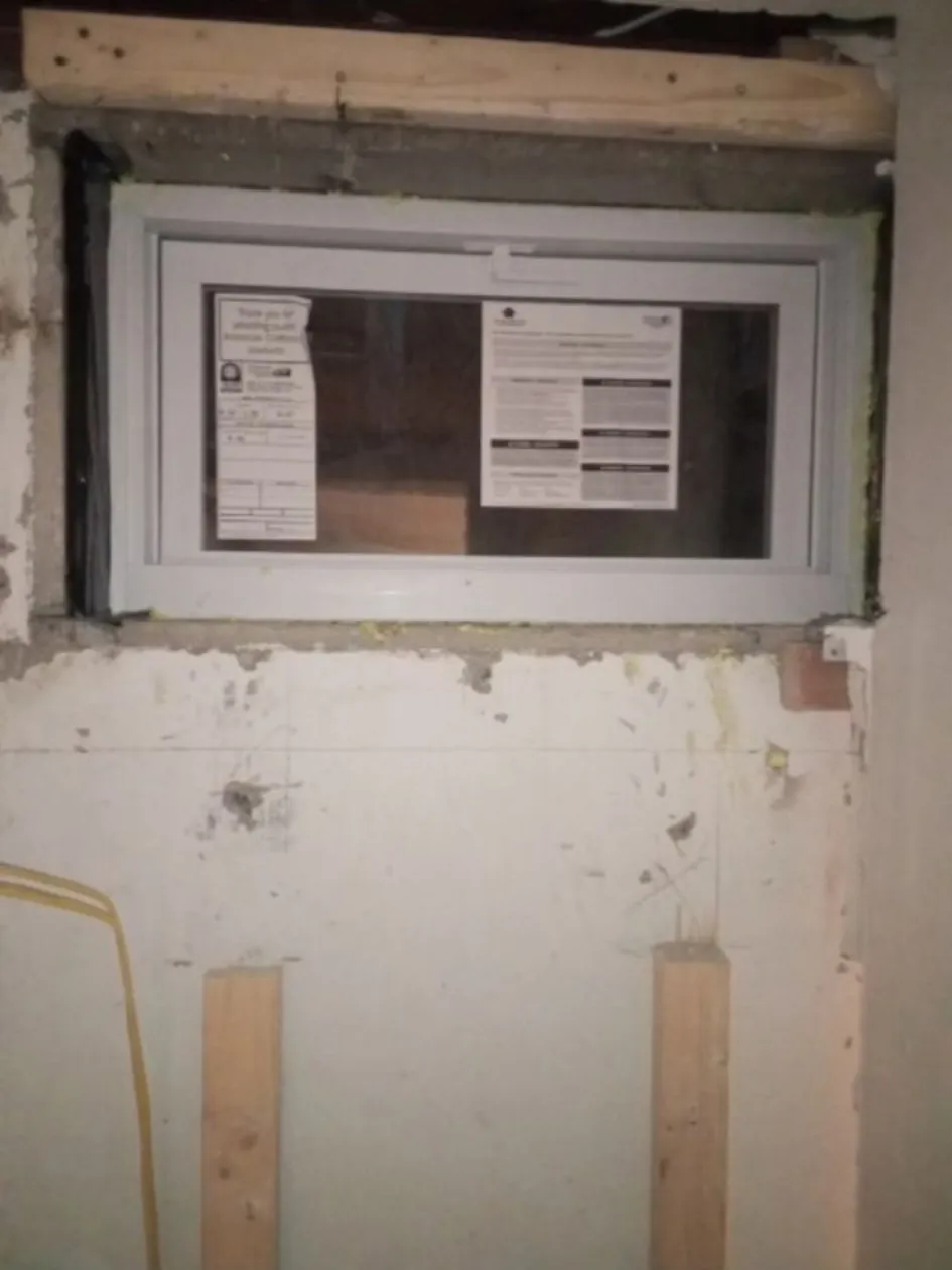 Basement window installation by 24-7 Handyman LLC in Hillsborough County NH