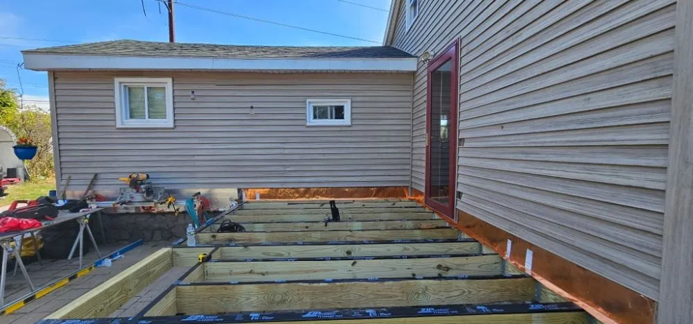 Deck framing and installation by 24-7 Handyman LLC in Hillsborough County NH