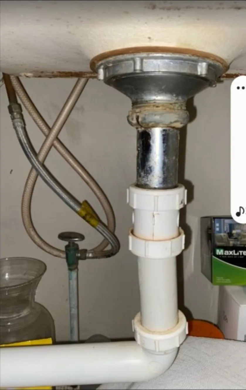 Plumbing pipe repair under sink by 24-7 Handyman LLC in Hillsborough County NH
