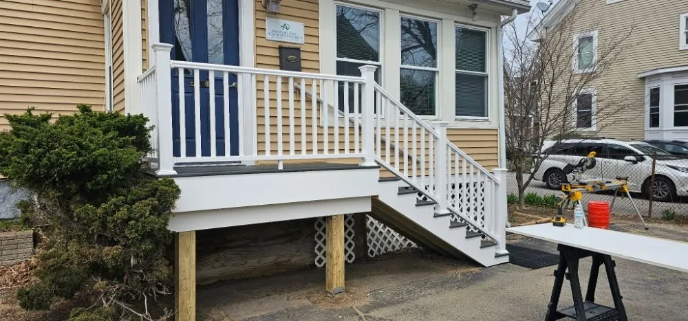 Porch and deck installation work by 24-7 Handyman LLC in Hillsborough County NH
