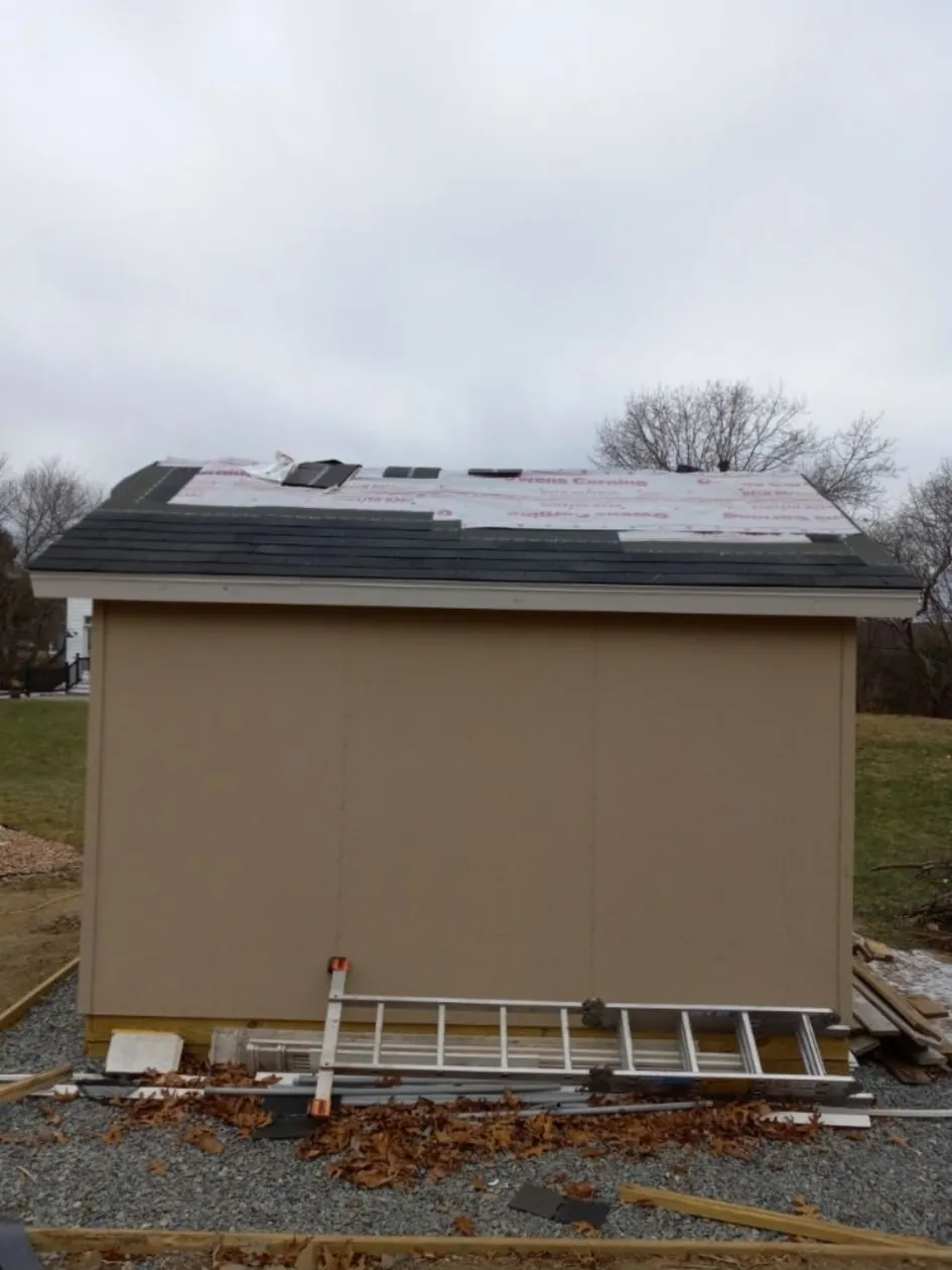 Shed roofing and exterior handyman repair by 24-7 Handyman LLC in Hillsborough County NH