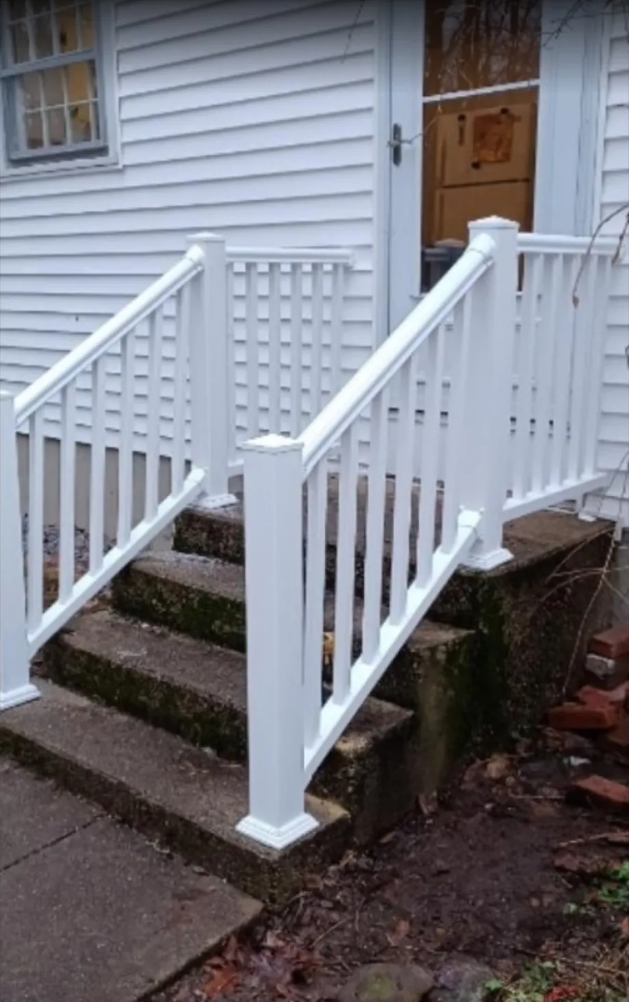 Stair railing installation by 24-7 Handyman LLC in Hillsborough County NH
